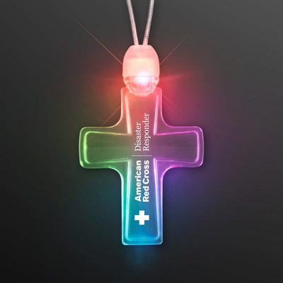 Light Up Cross Necklace - PRINTED